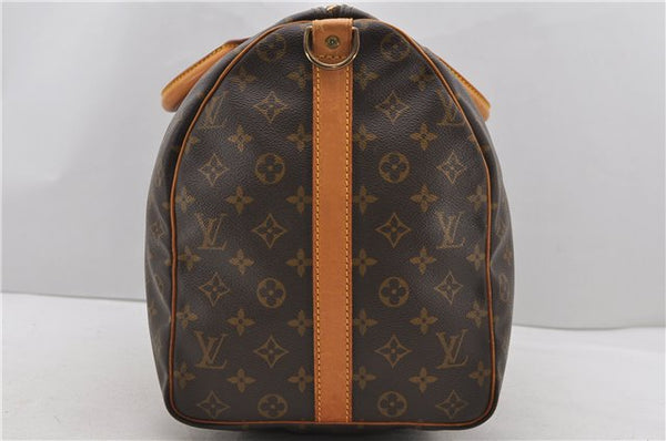 Auth Louis Vuitton Monogram Keepall Bandouliere 50 Boston Bag M41416 LV 1616D