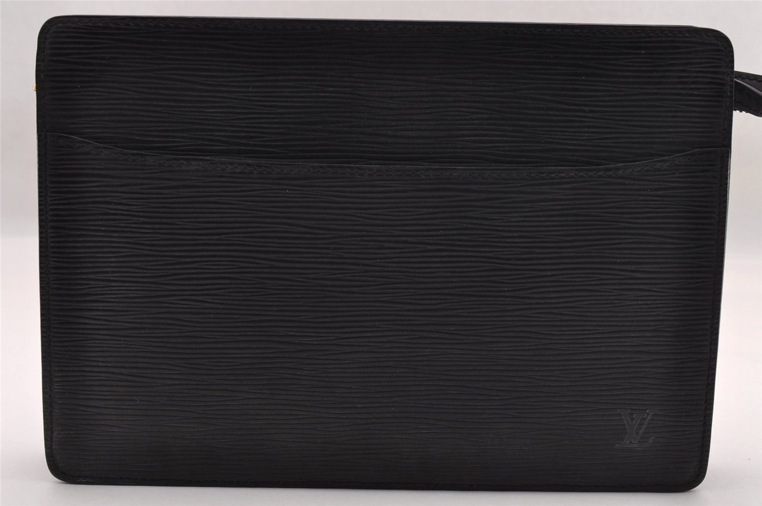 Authentic Louis Vuitton Epi Pochette Homme Clutch Hand Bag Black M52522 LV 1616I
