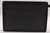 Authentic Louis Vuitton Epi Pochette Homme Clutch Hand Bag Black M52522 LV 1616I
