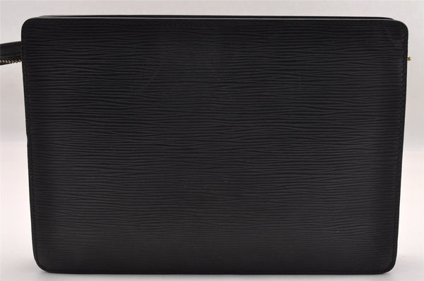 Authentic Louis Vuitton Epi Pochette Homme Clutch Hand Bag Black M52522 LV 1616I