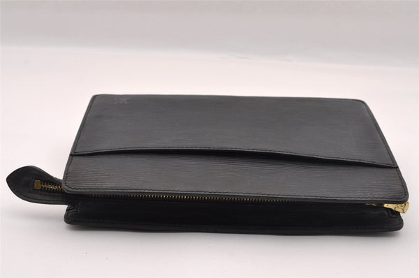 Authentic Louis Vuitton Epi Pochette Homme Clutch Hand Bag Black M52522 LV 1616I