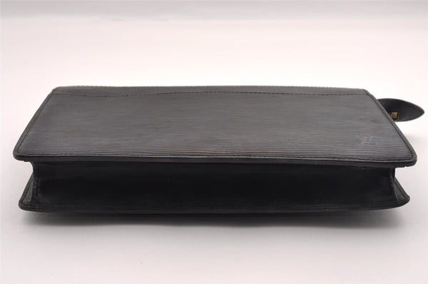 Authentic Louis Vuitton Epi Pochette Homme Clutch Hand Bag Black M52522 LV 1616I