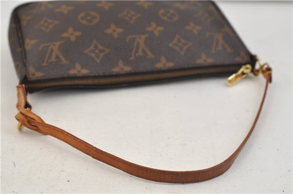 Authentic Louis Vuitton Monogram Pochette Accessoires Pouch M51980 LV 1617E