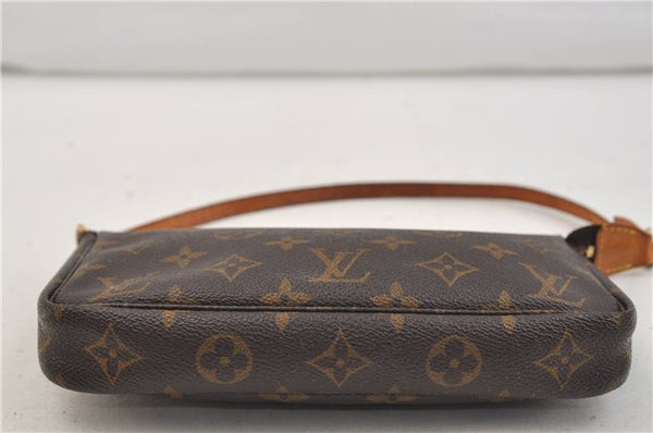 Authentic Louis Vuitton Monogram Pochette Accessoires Pouch M51980 LV 1617E