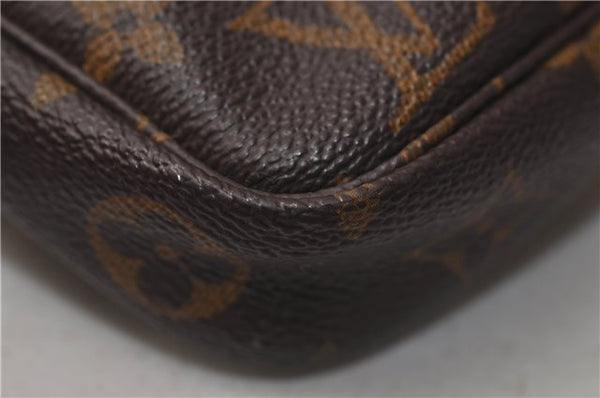 Authentic Louis Vuitton Monogram Pochette Accessoires Pouch M51980 LV 1617E