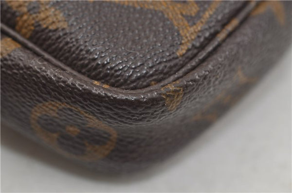 Authentic Louis Vuitton Monogram Pochette Accessoires Pouch M51980 LV 1617E