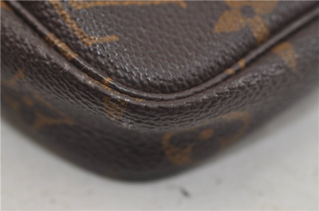 Authentic Louis Vuitton Monogram Pochette Accessoires Pouch M51980 LV 1617E