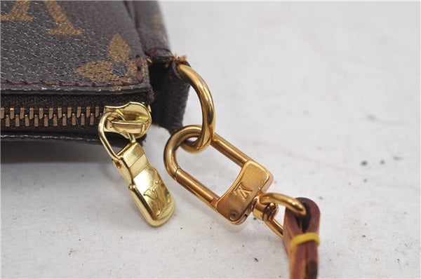 Authentic Louis Vuitton Monogram Pochette Accessoires Pouch M51980 LV 1617E