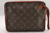 Authentic Louis Vuitton Monogram Pochette Sport Clutch Hand Bag Old Model 1617I