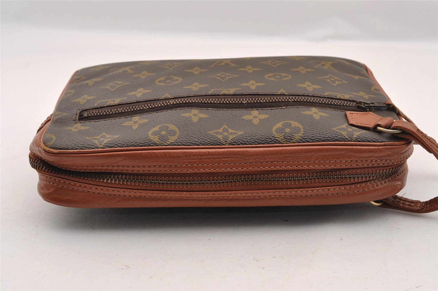 Authentic Louis Vuitton Monogram Pochette Sport Clutch Hand Bag Old Model 1617I