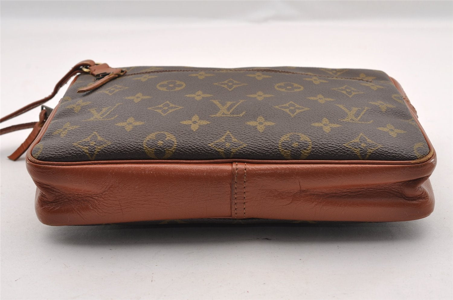 Authentic Louis Vuitton Monogram Pochette Sport Clutch Hand Bag Old Model 1617I