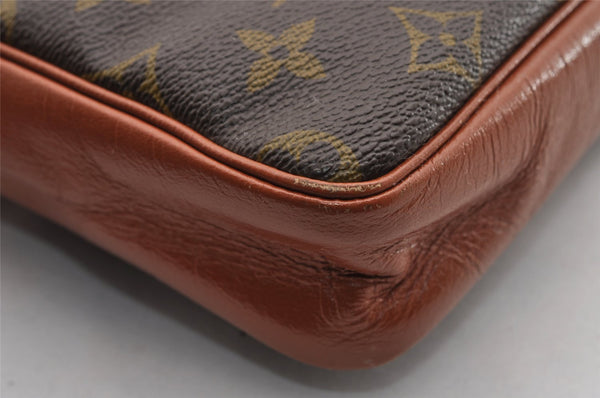 Authentic Louis Vuitton Monogram Pochette Sport Clutch Hand Bag Old Model 1617I