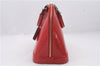 Authentic Louis Vuitton Vernis Alma PM Hand Bag Red M90096 LV 1618D