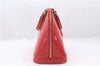 Authentic Louis Vuitton Vernis Alma PM Hand Bag Red M90096 LV 1618D