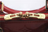 Authentic Louis Vuitton Vernis Alma PM Hand Bag Red M90096 LV 1618D