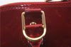 Authentic Louis Vuitton Vernis Alma PM Hand Bag Red M90096 LV 1618D