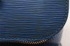 Authentic Louis Vuitton Epi Soufflot Hand Bag Blue M52225 LV 1618I