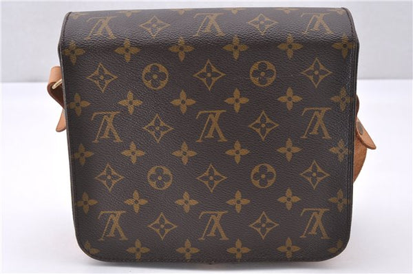 Authentic Louis Vuitton Monogram Cartouchiere MM M51253 Shoulder Cross Bag 1619F