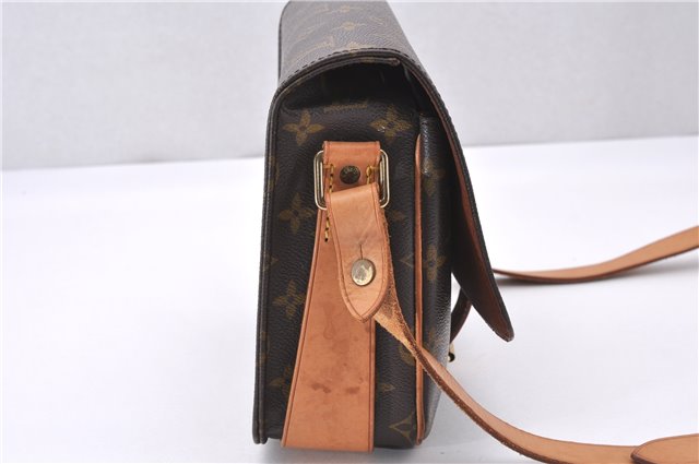 Authentic Louis Vuitton Monogram Cartouchiere MM M51253 Shoulder Cross Bag 1619F