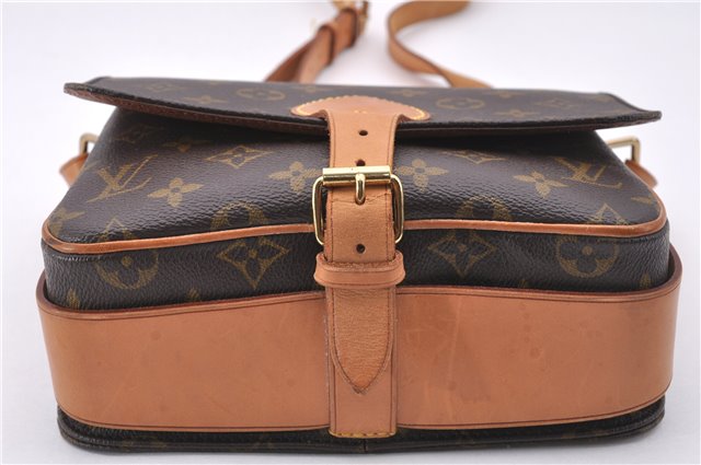 Authentic Louis Vuitton Monogram Cartouchiere MM M51253 Shoulder Cross Bag 1619F