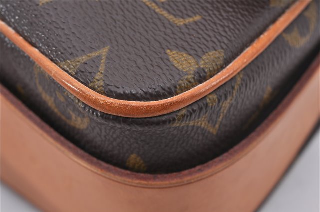 Authentic Louis Vuitton Monogram Cartouchiere MM M51253 Shoulder Cross Bag 1619F