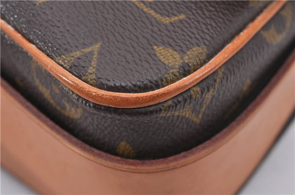 Authentic Louis Vuitton Monogram Cartouchiere MM M51253 Shoulder Cross Bag 1619F