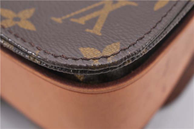 Authentic Louis Vuitton Monogram Cartouchiere MM M51253 Shoulder Cross Bag 1619F