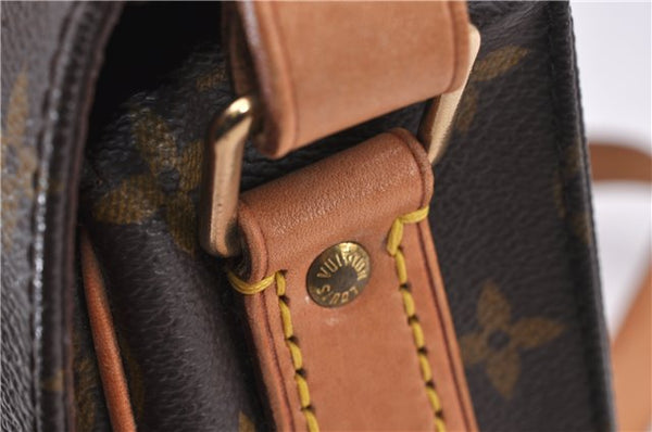 Authentic Louis Vuitton Monogram Cartouchiere MM M51253 Shoulder Cross Bag 1619F