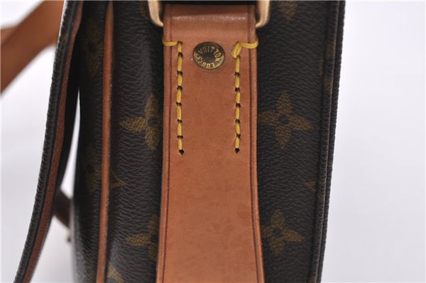 Authentic Louis Vuitton Monogram Cartouchiere MM M51253 Shoulder Cross Bag 1619F