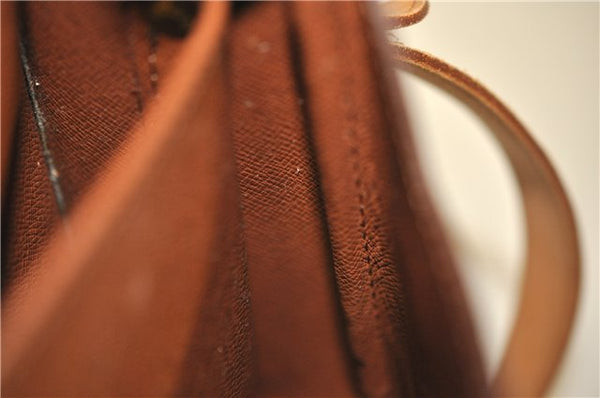 Authentic Louis Vuitton Monogram Cartouchiere MM M51253 Shoulder Cross Bag 1619F