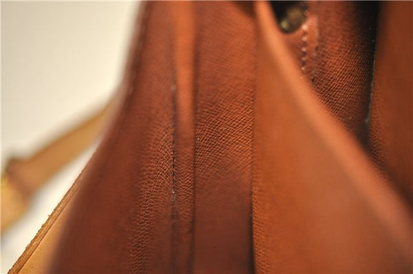 Authentic Louis Vuitton Monogram Cartouchiere MM M51253 Shoulder Cross Bag 1619F