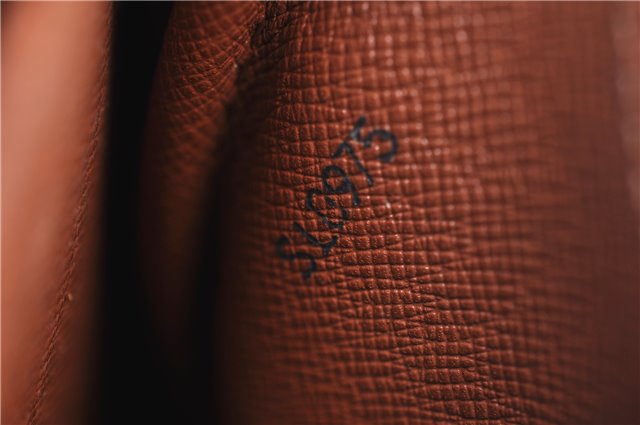 Authentic Louis Vuitton Monogram Cartouchiere MM M51253 Shoulder Cross Bag 1619F