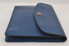 Authentic Louis Vuitton Epi Montaigne 27 Clutch Hand Bag Blue M52655 LV 1619I