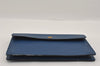 Authentic Louis Vuitton Epi Montaigne 27 Clutch Hand Bag Blue M52655 LV 1619I