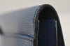 Authentic Louis Vuitton Epi Montaigne 27 Clutch Hand Bag Blue M52655 LV 1619I