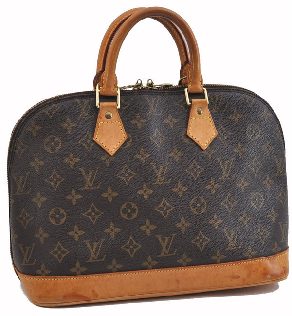 Authentic Louis Vuitton Monogram Alma Hand Bag Purse M51130 LV 1620F