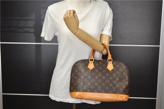 Authentic Louis Vuitton Monogram Alma Hand Bag Purse M51130 LV 1620F