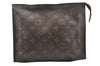 Auth Louis Vuitton Monogram Poche Toilette 26 M47542 Cosmetics Pouch Junk 1620I