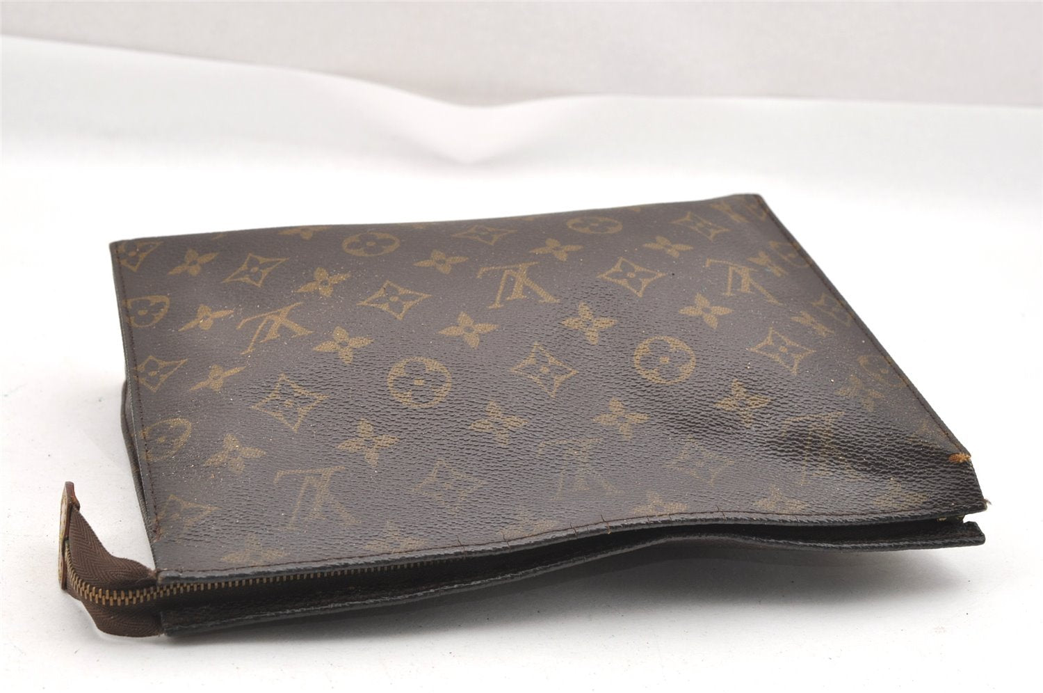 Auth Louis Vuitton Monogram Poche Toilette 26 M47542 Cosmetics Pouch Junk 1620I