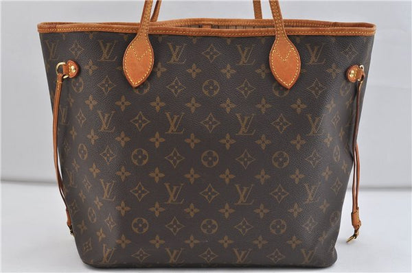 Authentic Louis Vuitton Monogram Neverfull MM Tote Bag M40156 LV 1621D