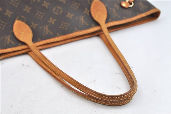 Authentic Louis Vuitton Monogram Neverfull MM Tote Bag M40156 LV 1621D