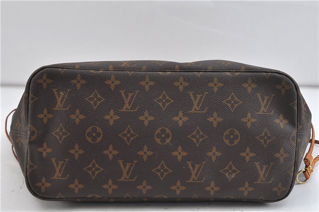 Authentic Louis Vuitton Monogram Neverfull MM Tote Bag M40156 LV 1621D