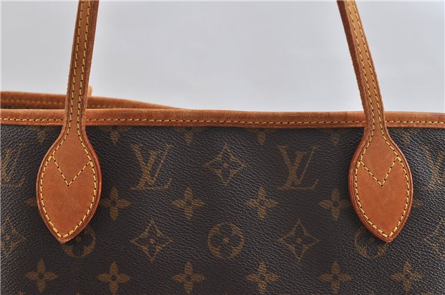 Authentic Louis Vuitton Monogram Neverfull MM Tote Bag M40156 LV 1621D