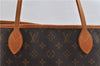 Authentic Louis Vuitton Monogram Neverfull MM Tote Bag M40156 LV 1621D