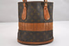 Authentic Louis Vuitton Monogram Bucket PM Shoulder Tote Bag USA Model LV 1621I