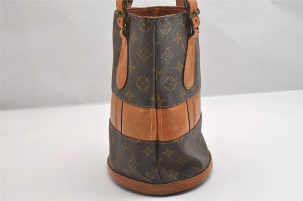 Authentic Louis Vuitton Monogram Bucket PM Shoulder Tote Bag USA Model LV 1621I