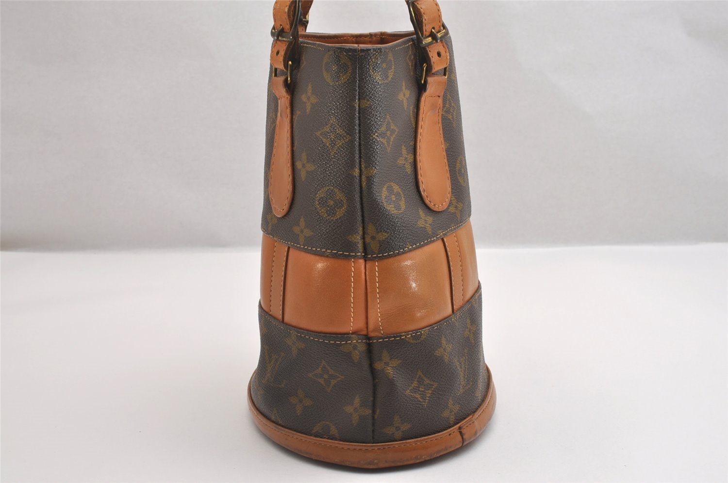 Authentic Louis Vuitton Monogram Bucket PM Shoulder Tote Bag USA Model LV 1621I
