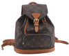 Authentic Louis Vuitton Monogram Montsouris PM Backpack M51137 LV 1622E