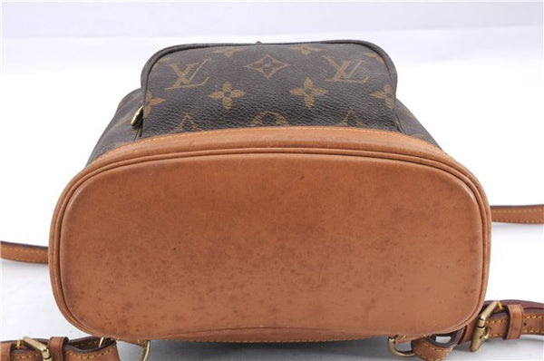 Authentic Louis Vuitton Monogram Montsouris PM Backpack M51137 LV 1622E