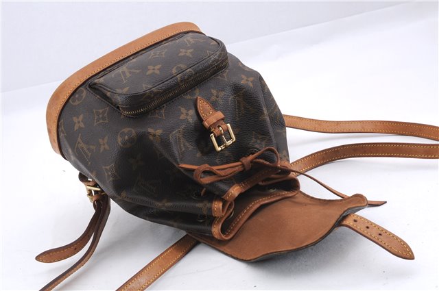 Authentic Louis Vuitton Monogram Montsouris PM Backpack M51137 LV 1622E